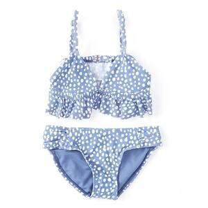 Raisins girls Hb 2pc Bikini Set Polka Dot Blue Size 16 NWT